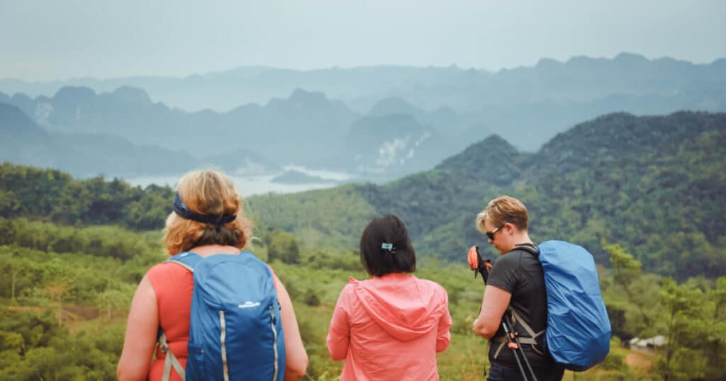 Incredible views when hiking in Northern Vietnam's town, Da Bac