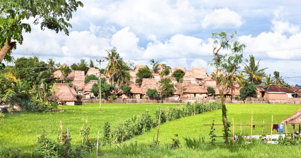 Traditional houses in Sulawesi Indonesia