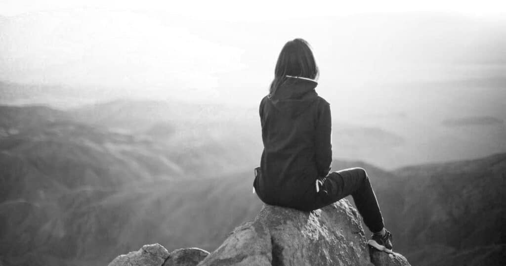 Woman on Mountain