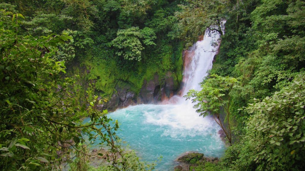 turqoise waterfall