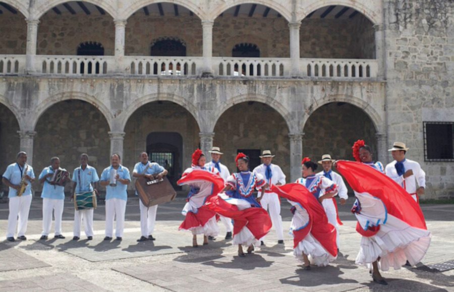 Traditional Dominican dancing