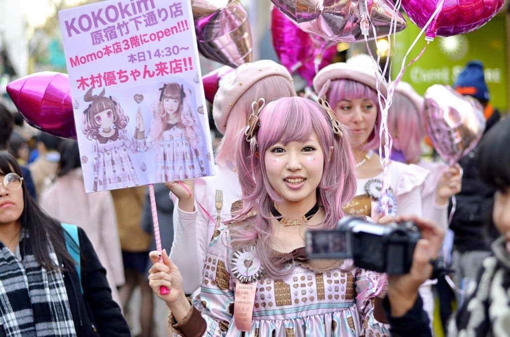 Kawaii girl in Harajuku