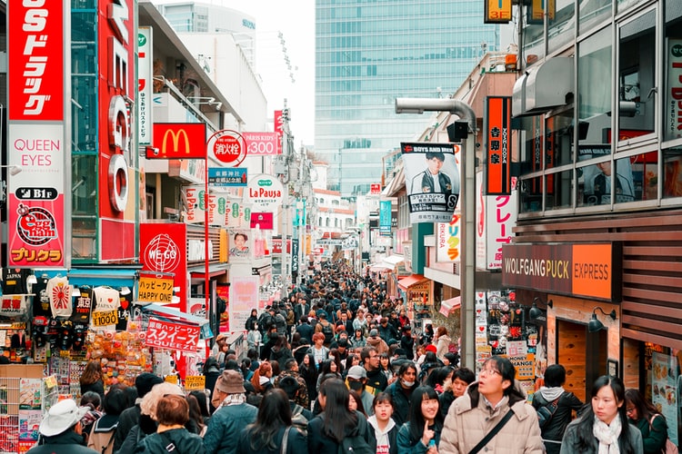 busy street in Harajuku