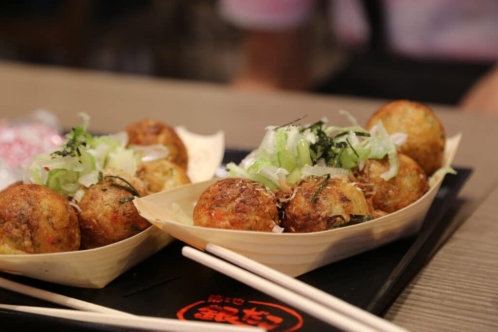 Takoyaki octopus balls