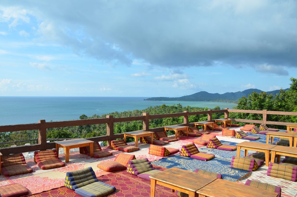Koh Phangan terrace with view