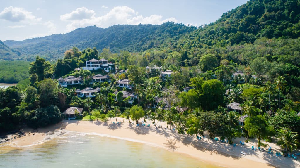 drone view Koh Yao