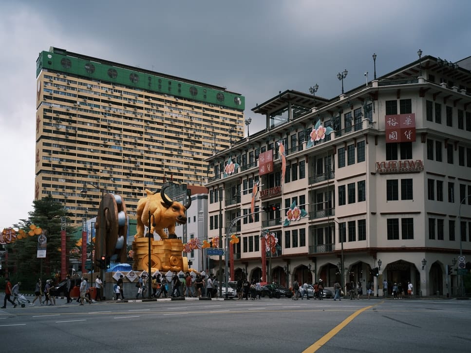 Singapore ox statue Lunar New Year