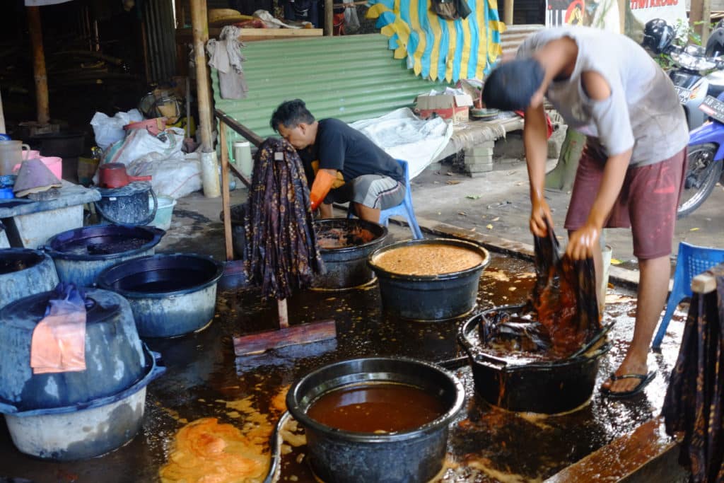 Batik-making process