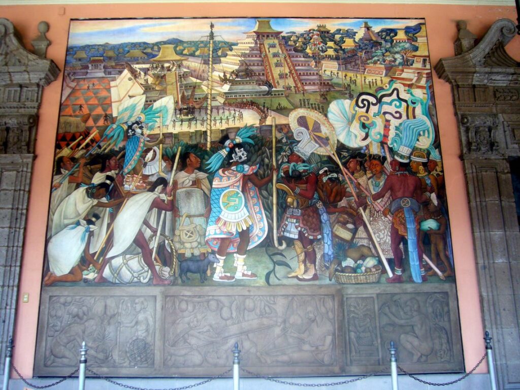 aztec mural