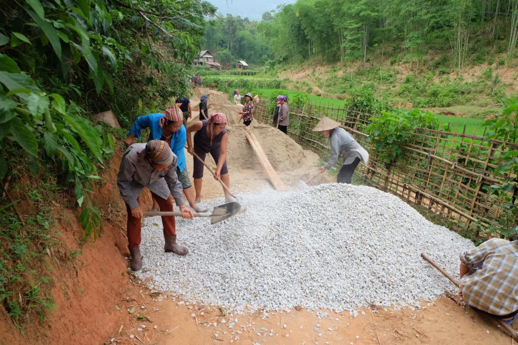 working in Mai Chau