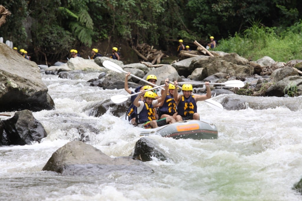 white-water rafting