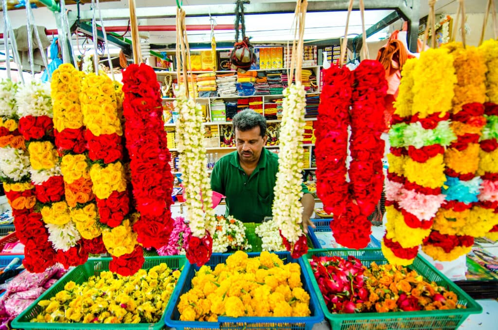 colourful garlands