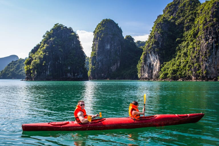 Kayaking Halong Bay