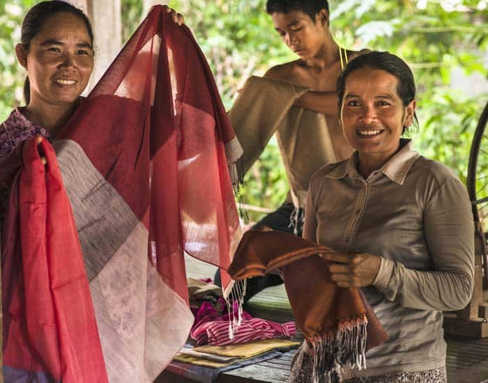 Craft vendors in Phnom Penh