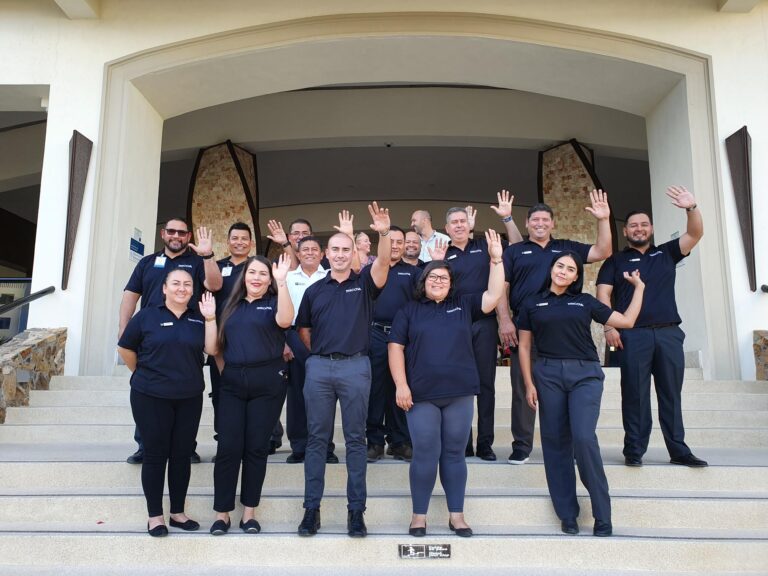 Los Cabos, Mexico, Office Team in Front of Hyatt Ziva