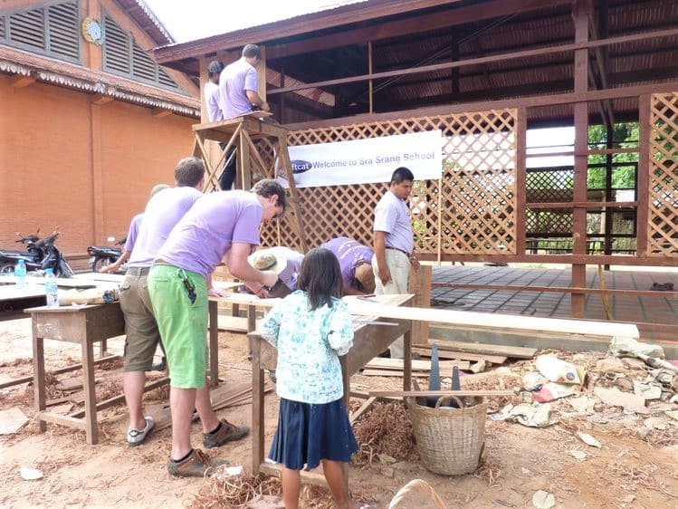 Community development - building a library in a local school