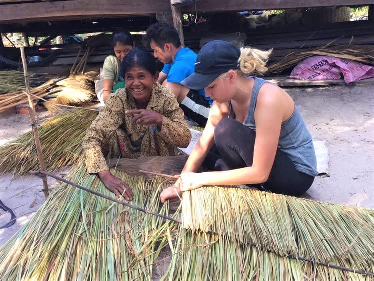 Weaving workshop and community learning, Cambodia