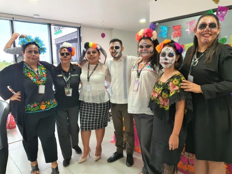 Day of the Dead office celebration, Cancun, Mexico