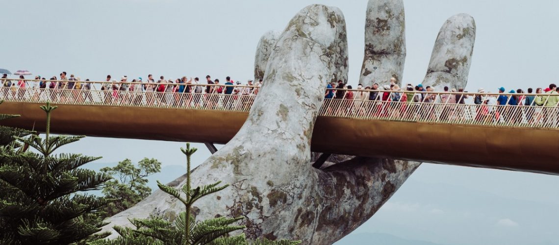 Overtourism in Vietnam - Golden Bridge Da Nang