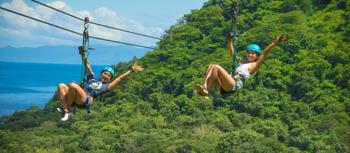 Double ziplining